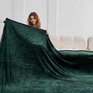 Oversized Cali King Blanket Forest Green